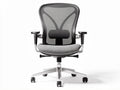 Mesh office chair with adjustable armrests and lumbar support gray 60 x 60 x 100cm